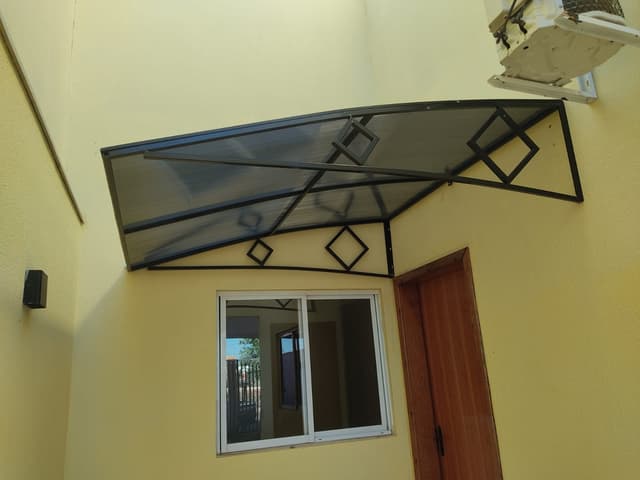Toldo Policarbonato Cinza - Foco Brasil Toldos Anápolis