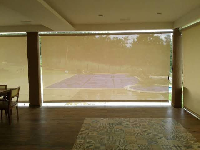 Toldo Screen Bege Interior - Foco Brasil Toldos Anápolis